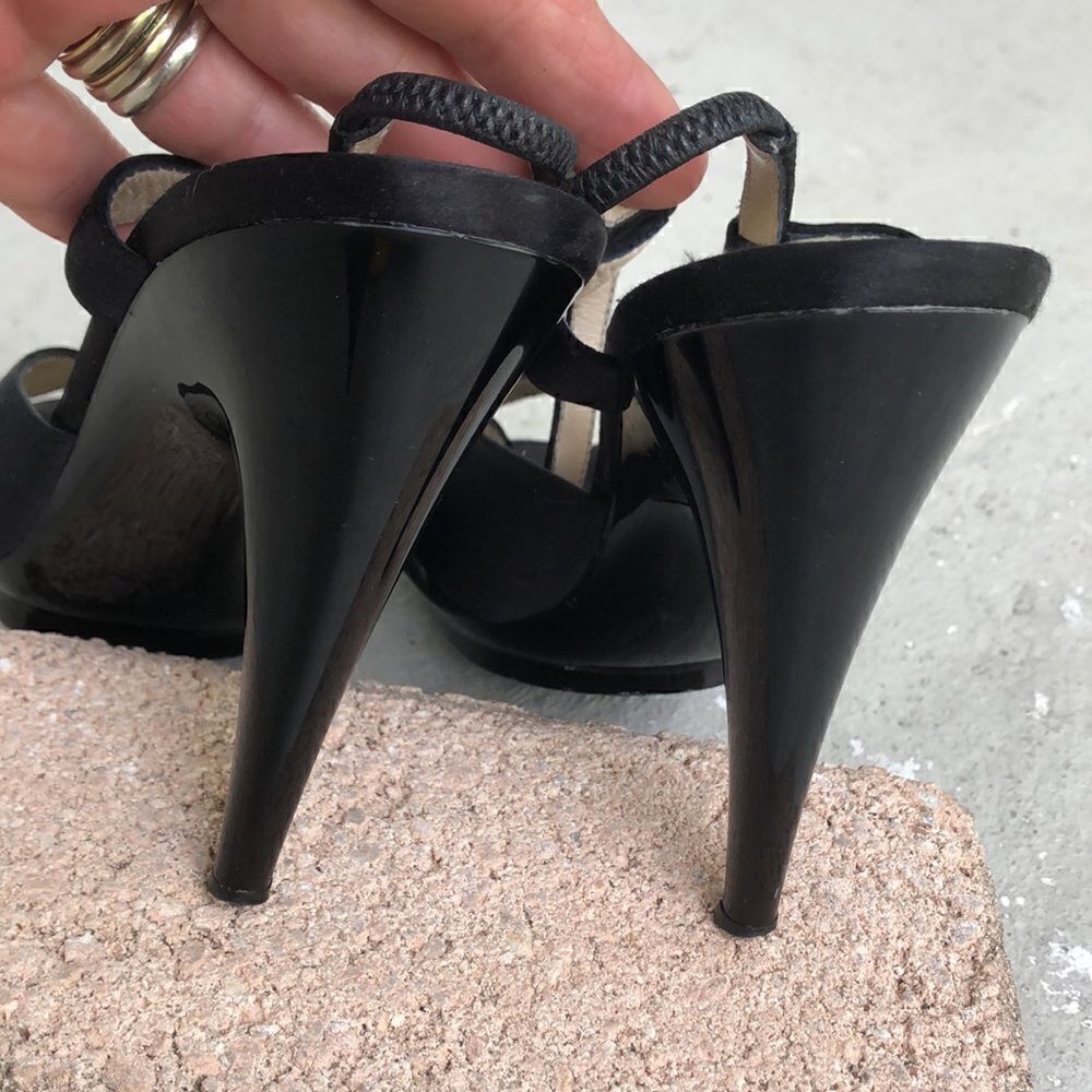 Jil Sanders Satin peep toe - Picture 6 of 9